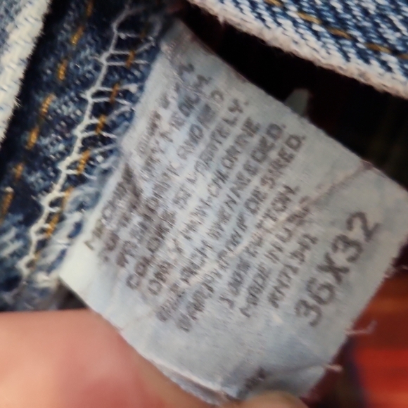 Jeans Mens plaid lined size 36x32 waist measurements are smaller see meauments - Picture 9 of 15